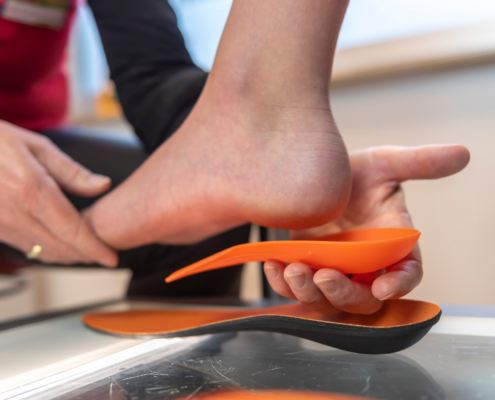 Einlagen werden vermessen